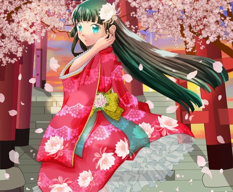 一枚絵、歌ってみたサムネ等お描きします あなただけの一枚をお届けします イメージ2