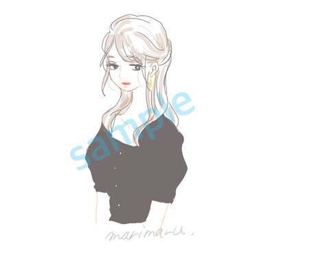 綺麗系、ふんわり可愛い系イラストお描きします 商用可！お写真を元に、イメージに合わせてお描きします。 イメージ1