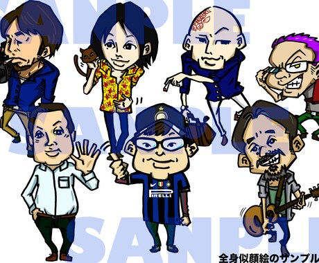似顔絵イラストを描きます SNSやブログ利用アイコン等をオリジナルに！プレゼントにも イメージ2