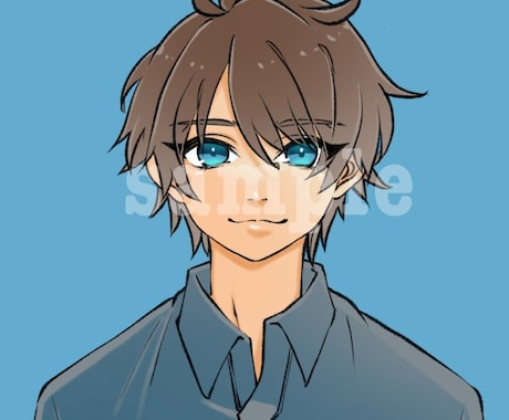 かっこいいアイコンお描きします 少しダークでアンニュイなアイコン イメージ2