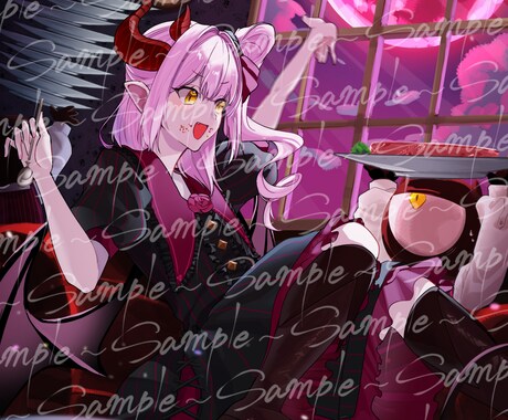 人外・ファンタジー/キャラクターイラスト描きます 期間限定3名まで‼️人外・ファンタジー系イラスト描きます‼️ イメージ2