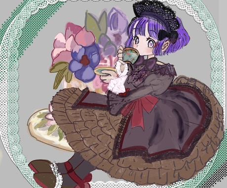 レトロモダンなイラスト、制作ます パッキとした色合いアニメ+絵本の様な絵柄です イメージ2