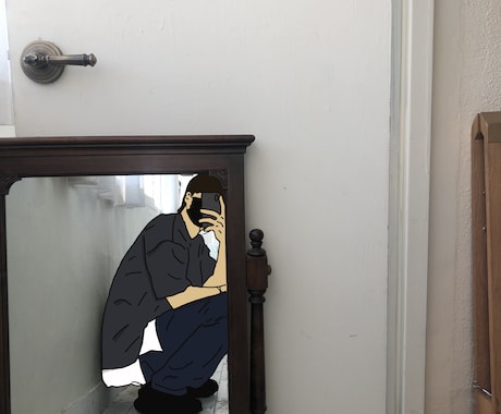 写真に写っている人をイラストに変えます イラストを使って一味違う写真にしませんか？ イメージ2