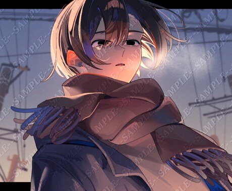 活動者様向けに鮮やかな1枚絵を描きます 不穏で空気感のある1枚絵が得意です イメージ2