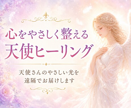 心をやさしく整える天使ヒーリングをします 天使さんのやさしい光を遠隔でお届けします イメージ1