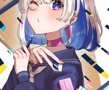 人物のアイコンイラストを制作します お好きなキャラのアイコンを描きます！^ - ^ イメージ2