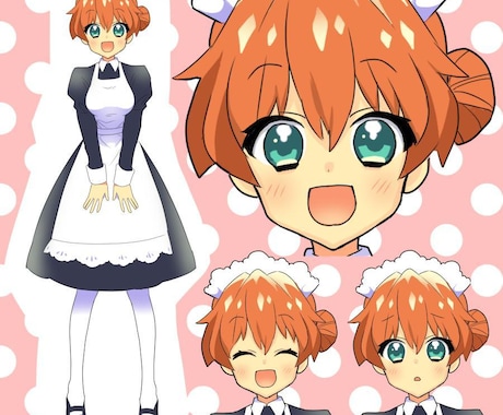 シンプルなアニメ塗りのキャラ立ち絵をお描きします 塗りを最小限にすることでお値段を抑えました。 イメージ1