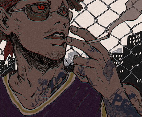 ストリート系のイラスト描きます アナログ風のタッチでイラスト製作致します イメージ2