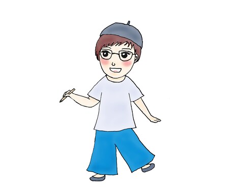 三等身デフォルメの似顔絵アイコン描きます 優しいタッチ♪どこにでも使える♪ イメージ1