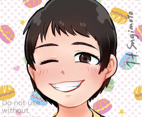 かわいいタッチの似顔絵を描きます 人に寄り添う現場での経験を活かして描きます！ イメージ1