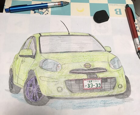 貴方様の愛車、好きな車の鉛筆画描きます 貴方の好きを絵にして残しませんか？ イメージ2