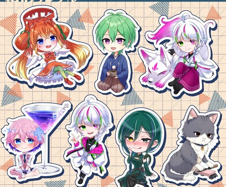 ミニキャラ（SD、チビキャラ）描きます 書き込み多め◎アメリカンポップ風な絵柄も対応します！ イメージ2