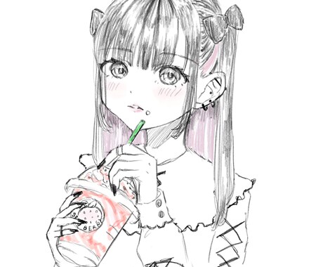 ゆるふわSNSバストアップアイコンを描きます イメージ1