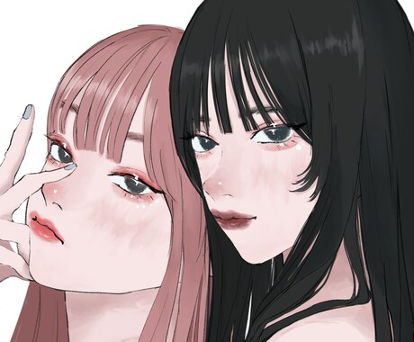 クールで可愛い女の子描きます 配信やsnsアイコンに可愛い子を是非！！ イメージ2