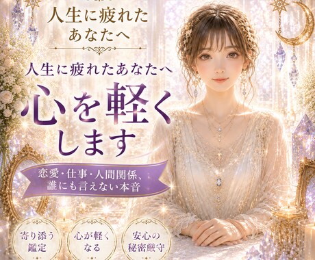 人生に疲れたあなたへ心を軽くします 恋愛、仕事、人間関係、誰にも言えない本音 イメージ1