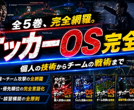 サッカーOS完全版｜認知と判断の全理論を伝えます 「センス」で片付けない。サッカーOSの全理論を伝授！ イメージ1