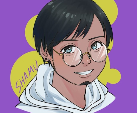 SNSなどに使える♪あなただけのアイコン描きます まずは事前のお見積りだけでもOK◎写真を元にした似顔絵も対応 イメージ2