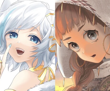 商用対応可能/イラスト全般作成します サムネ・立ち絵・バストアップ・アイコン・一枚絵・差分 イメージ1