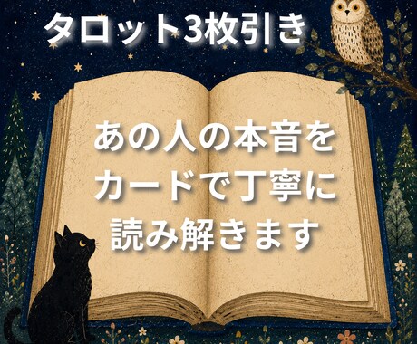 あの人の本音をカードで丁寧に読み解きます 相手の本心とこれからの流れを読み解きます イメージ1