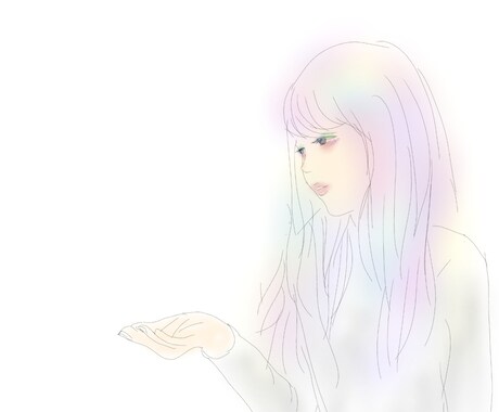 写真を元にフワフワで儚いイラストかきます アイコンをお探しの方や友人へのプレゼントに！ イメージ1