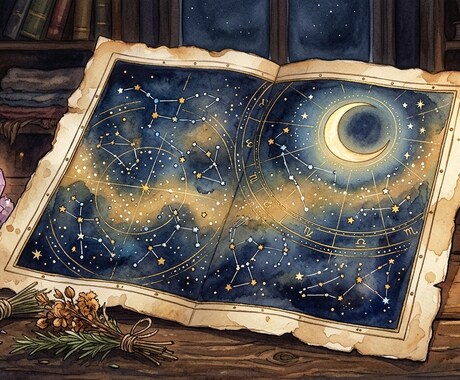 西洋占星術|太陽・月星座と今の時期を読み解きます 生年月日から、あなただけの星を丁寧に読みます イメージ1
