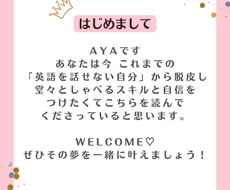 コーチングご検討者様用：お試しレッスンします 本気で英語力を付けたい方はお気軽にどうぞ✦ イメージ2