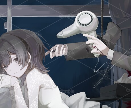 重厚感ある絵柄でイラスト全般お描きします 雰囲気を大切にした絵柄や儚い絵柄が魅力です！ イメージ2