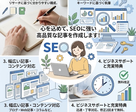 SEO記事・ブログ記事を作成します ご要望に沿った高品質な記事を作成 イメージ1