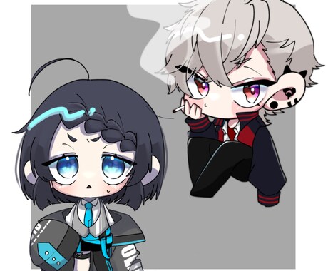 可愛いデフォルメ(SDキャラ)描きます 2頭身から3頭身ぐらいの可愛いデフォルメ描きます！ イメージ2