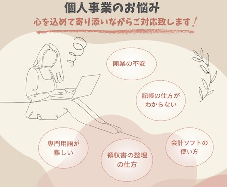 インボイスや消費税の記帳をサポート致します 会計事務所経験☆優しく寄り添いながら丁寧にサポート致します イメージ1