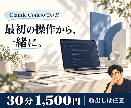 Claude Codeの使い方を個別に教えます イメージ1