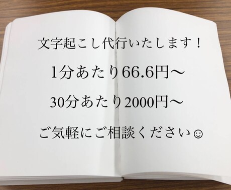 音声データ・動画の文字起こしを代行いたします 音声・動画データから迅速丁寧な文字起こしを代行いたします！ イメージ1