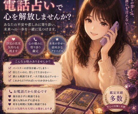 相手の気持ちがわからない複雑恋愛のお悩みを伺います 誰にも話せない恋だからこそ安心して話せる秘密の相談先 イメージ2