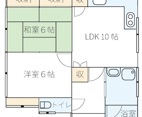 手書き図面から「見たまま」トレース図を作成します （手書きトレース）シンプルな間取り図をスピーディに作成 イメージ1
