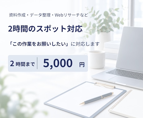 資料作成・データ整理・リサーチを2時間代行します イメージ1
