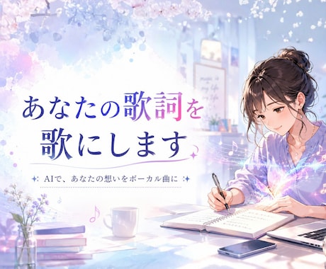 あなたの歌詞を歌にします イメージ1