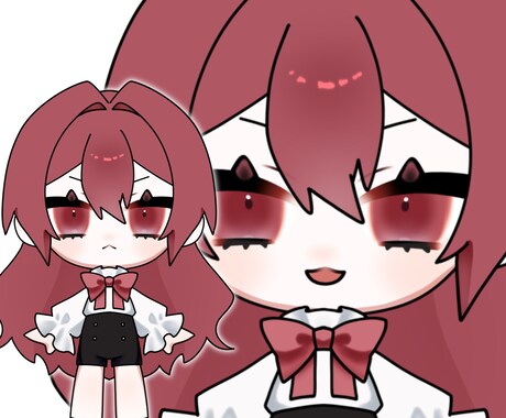 ミニキャラlive2Dモデル制作します 可愛くて高可動域な小さなモデルを制作します。 イメージ2