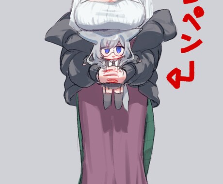 立ち絵・キャラクターイラスト描きます シンプルめで可愛いキャラクターイラストを イメージ2