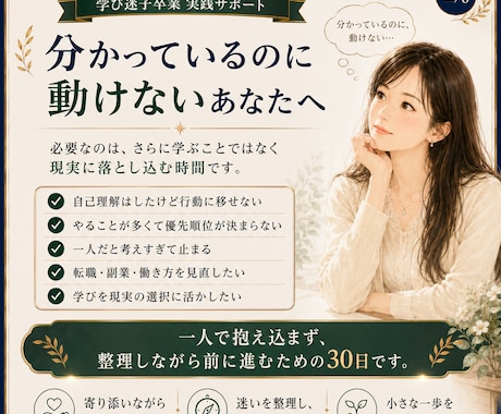 自己価値を正しく整理│60分個別セッションします 「私には無理」で止まるパターンを言語化し次の選択を見つけます イメージ2
