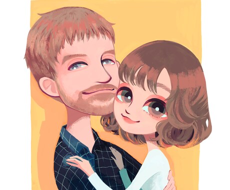 お写真から似顔絵を描きます SNS用アイコンやご友人ご家族恋人に贈るプレゼントに イメージ2