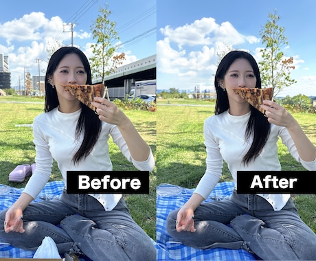 韓国式で自然にきれいに写真補正いたします 韓国フォトスタジオのスタッフが肌・輪郭・色味まで美しく調整 イメージ2