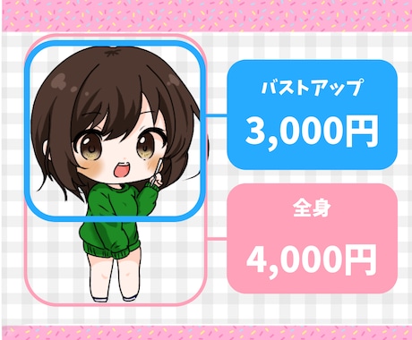 かわいいちびキャラお描きします SNSアイコンやブログ、グッズ、立ち絵などに！商用可☺︎ イメージ2