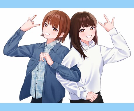 華やかで目の引く似顔絵を制作いたします 特別な日にも、日常にも、光る一枚を。 イメージ1