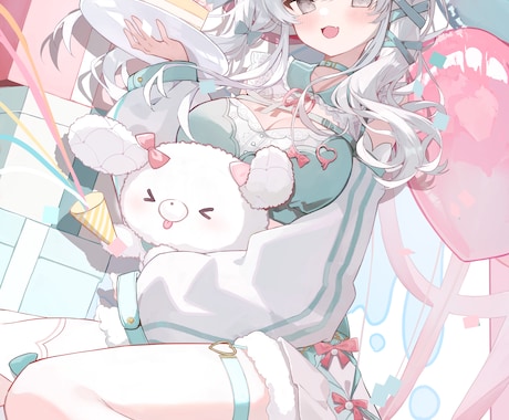 サムネ、グッズ、アイコンイラスト制作いたします 男女問わず表情豊かなキャラクターをお描きします。 イメージ2