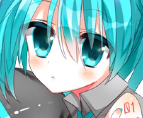 可愛い女の子のイラストで各種SNS用のアイコンおかきします！ イメージ1