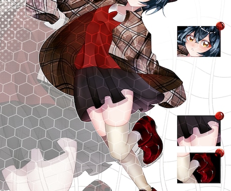 立ち絵をお描きします ✧ゲーム/動画内キャラ/TRPG/配信待機画面など✧ イメージ1