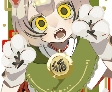 アップにしても可愛い、POPな女の子を描きます 商用利用可！可愛い女の子のイラストを提供できます！ イメージ1