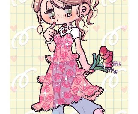 POPで可愛いキャラクターをお描きします まだ他にない目に止まる可愛いイラストをお届けします！ イメージ2