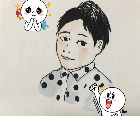 似顔絵描きます イラストが趣味の大学生が似顔絵を描きます！ イメージ2