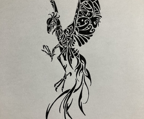 トライバル柄動物のイラスト描きます カッコいいトライバルのような柄の動物をイラストで書きます！ イメージ2